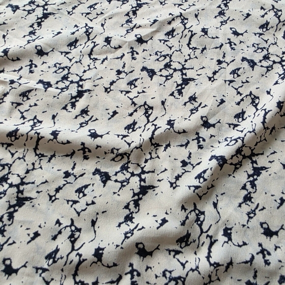 French Connection Women's Navy And Beige Blouse, Size 2 - Picture 7 of 7